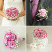 The image shows a refined groom's boutonniere set against a dark charcoal suit, a single pink rose providing a soft, romantic focal point on the lapel. The rose is fresh and luminous, its petals layered in a gentle spiral that opens slightly at the centre, creating a sense of depth and tenderness. A slender collar of greenery hugs the base, with a sleek, folded leaf framing one side in a clean, contemporary line. Sprigs of delicate white gypsophila surround the rose, their tiny blooms adding a light, cloud-like texture that softens the transition between flower and fabric. The stem is neatly wrapped in a velvet ribbon, adding a tactile richness that contrasts beautifully with the smooth weave of the suit. The charcoal jacket provides a strong yet understated backdrop, allowing the pink rose to stand out-much like a bright blossom glimpsed among the colourful shopfronts of Chinatown. The lighting is gentle and flattering, accentuating the natural curves of the petals and the subtle sheen of the ribbon without overwhelming the details. This boutonniere feels intentionally minimal, designed to complement rather than compete with the rest of the groom's attire, making it ideal for a modern wedding held in one of Chinatown's nearby venues or city hotels. You can almost imagine a florist from Chinatown carefully pinning it in place, adjusting the angle so that the rose faces outward just so. The overall impression is of understated romance and elegant craftsmanship, a small floral accent that carries warmth, personality, and the quiet significance of the day.